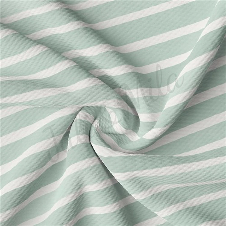 Liverpool Bullet Textured Stretch Solid Strip Thick Knit Jersey Fabric