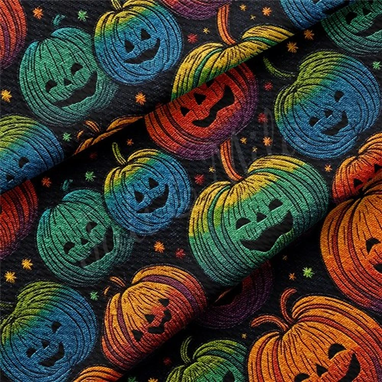 Autumn Fall Halloween Printed Liverpool Fabric AA1816 & Get a Free $89.99 Embroidery Bundle