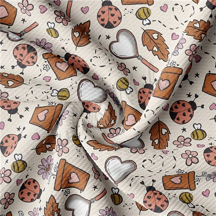 Valentine's Day Printed Liverpool Bullet Textured Stretch Solid Strip Thick Knit Jersey Fabric