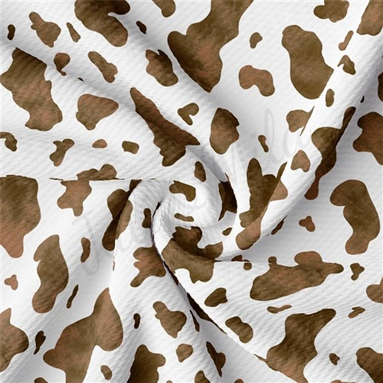 Cow Spots Printed Liverpool Fabric AA1958 spots & Get a Free $89.99 Embroidery Bundle