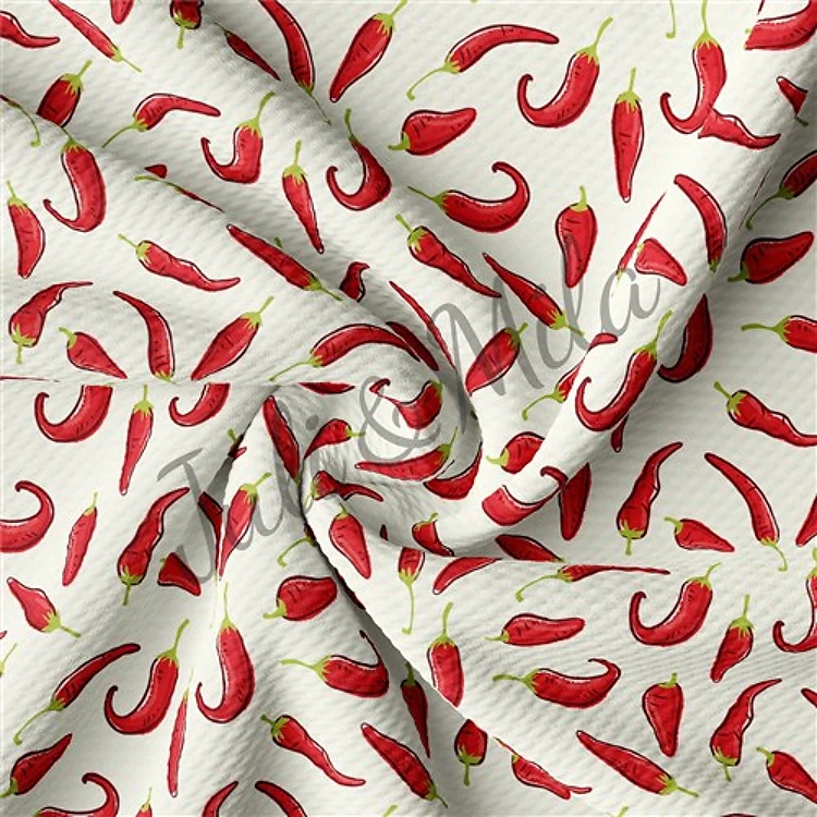 Chili Printed Liverpool 4 Way Fabric Bow & Get a Free $89.99 Embroidery Bundle