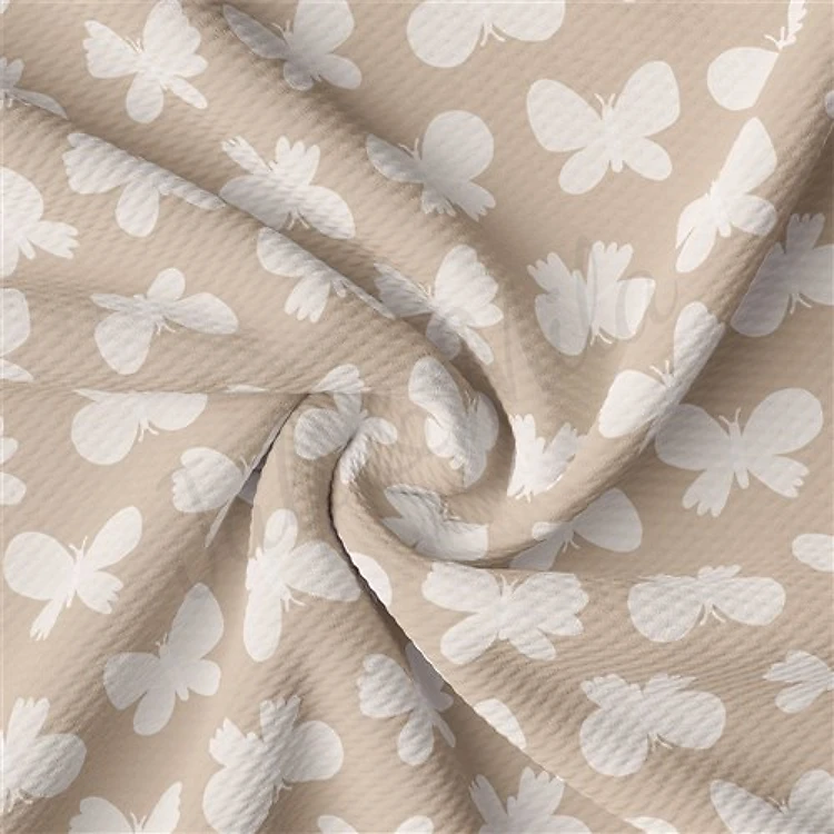 Butterflies Liverpool Bullet Textured Stretch Solid Strip Thick Knit Jersey Fabric