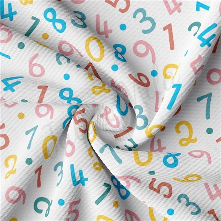Back to School AA2363 Liverpool Bullet Textured Stretch Solid Strip Thick Knit Jersey Fabric