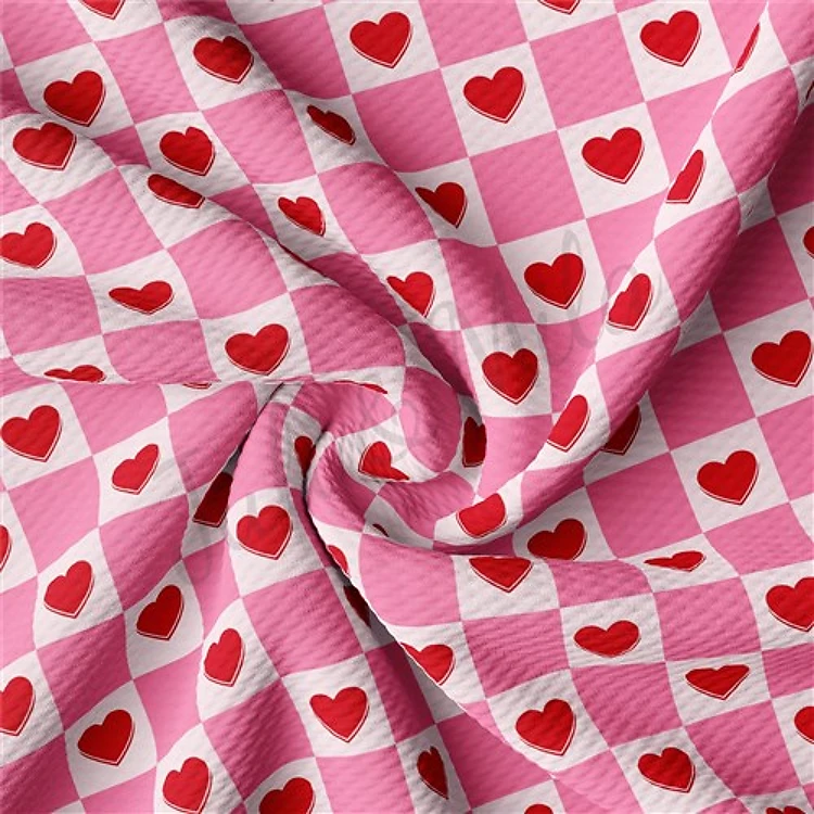 Valentine's Day Liverpool Bullet Textured Stretch Solid Strip Thick Knit Jersey Fabric