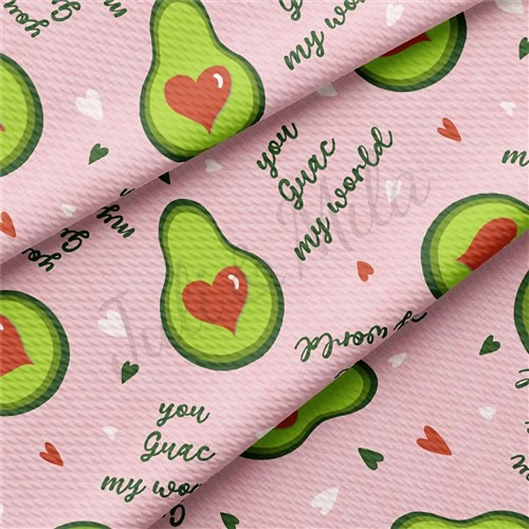 You Guac My World Valentine's Day Fabric AA1132 & Get a Free $89.99 Embroidery Bundle
