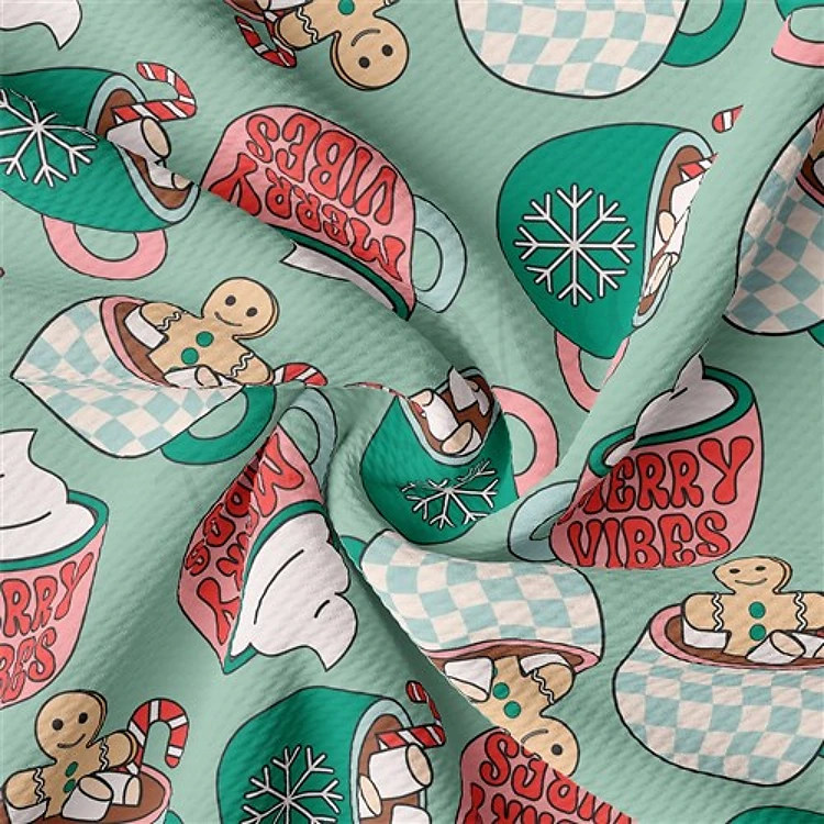 Christmas Printed Liverpool Fabric christmas AA1879 & Get a Free $89.99 Embroidery Bundle