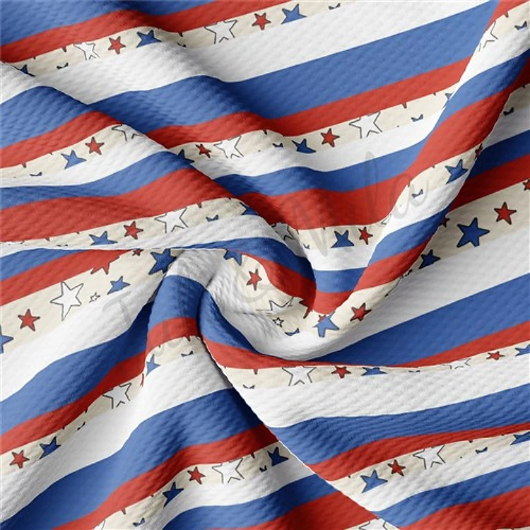 Printed Liverpool Bullet Textured Stretch Solid Strip Thick Knit Jersey Fabric