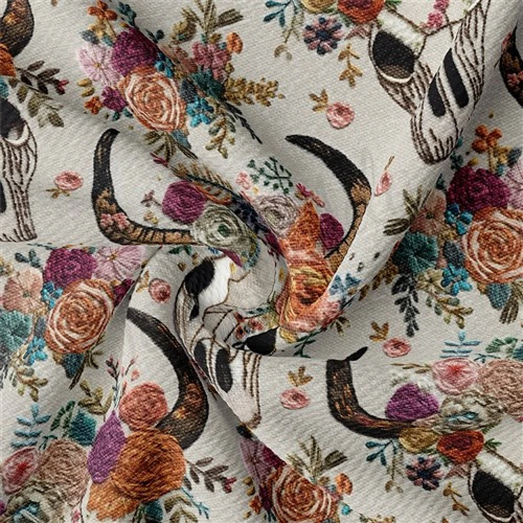Embroidery Printed Liverpool Fabric AA1790 & Get a Free $89.99 Embroidery Bundle