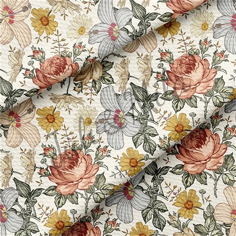 Printed Floral Liverpool 4 Way for Bows Roses(F12) & Get a Free $89.99 Embroidery Bundle