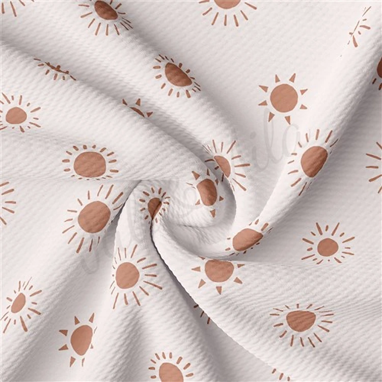 Boho Sun Liverpool Bullet Textured Stretch Solid Strip Thick Knit Jersey Fabric