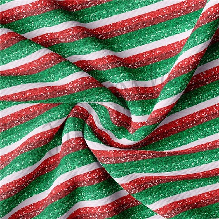 Christmas Liverpool Bullet Textured Stretch Solid Strip Thick Knit Jersey Fabric