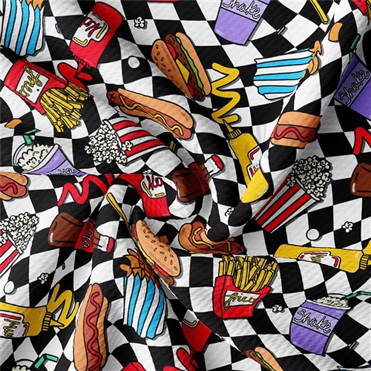 Printed Liverpool 4 Way Fabric AA1301 & Get a Free $89.99 Embroidery Bundle