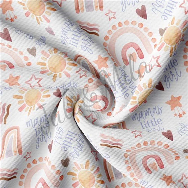 Printed Liverpool Bullet Textured Stretch Solid Strip Thick Knit Jersey Fabric