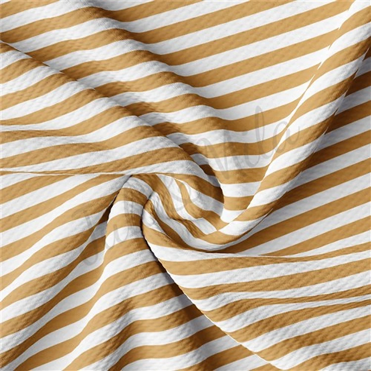 Printed Liverpool Bullet Textured Stretch Solid Strip Thick Knit Jersey Fabric