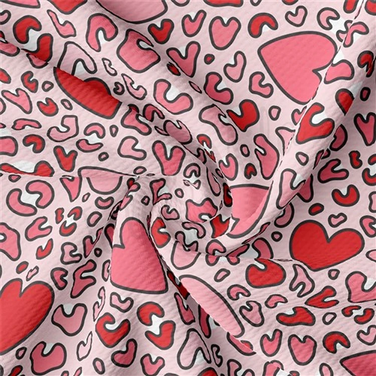 Valentine's Day Liverpool Bullet Textured Stretch Solid Strip Thick Knit Jersey Fabric