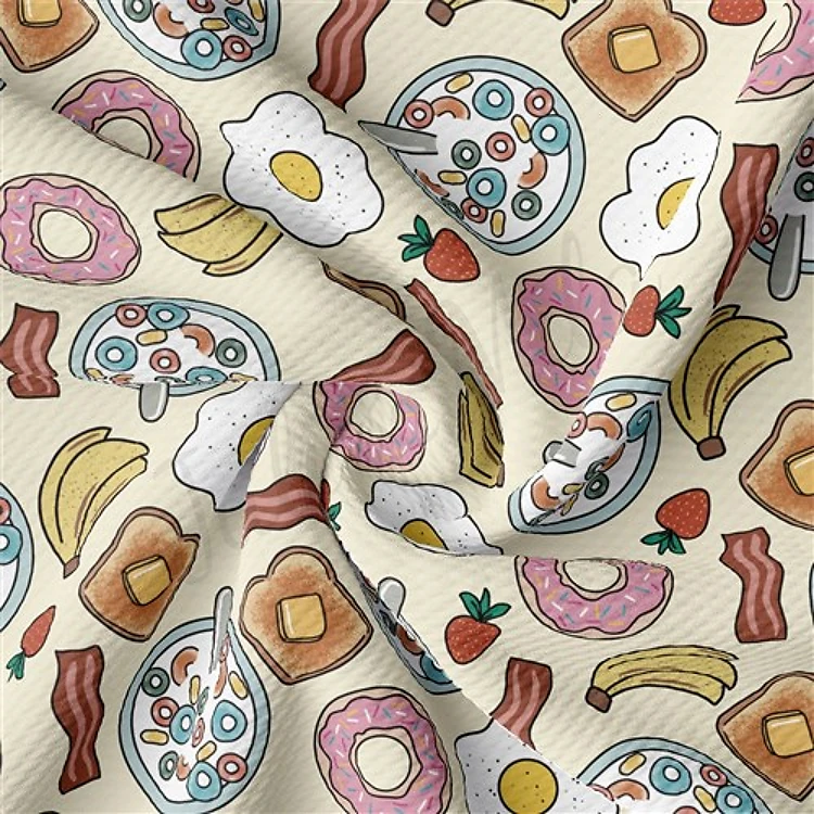 Food Printed Liverpool Fabric AA2084 & Get a Free $89.99 Embroidery Bundle