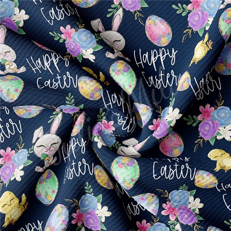 Easter Easter66 Liverpool Bullet Textured Stretch Solid Strip Thick Knit Jersey Fabric