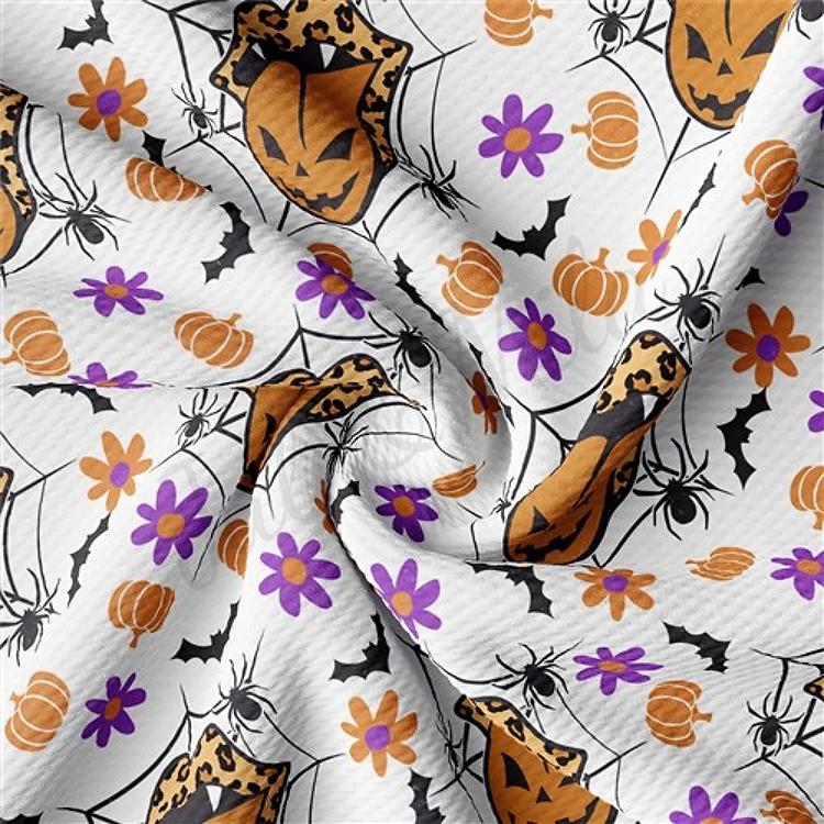 Fall Autumn Halloween Printed Liverpool Fabric AA892 & Get a Free $89.99 Embroidery Bundle