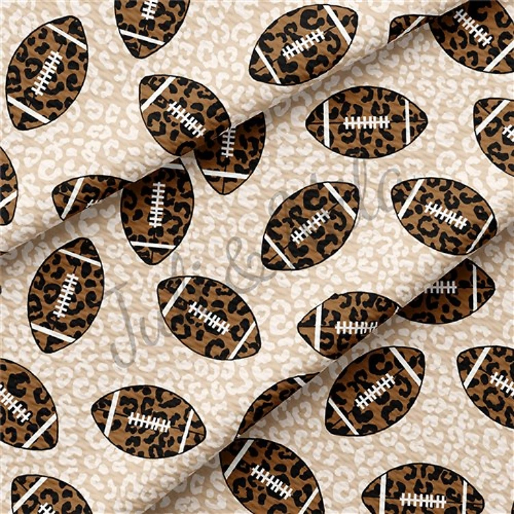 Football Cheetah Printed Liverpool Fabric AA181 & Get a Free $89.99 Embroidery Bundle