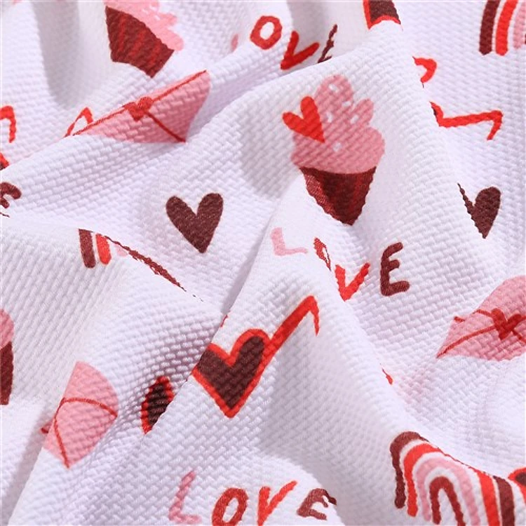 Printed Liverpool 4 Way Fabric Valentines day(V10) & Get a Free $89.99 Embroidery Bundle