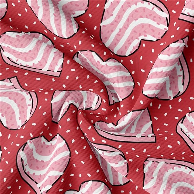 Valentine's Day Liverpool Bullet Textured Stretch Solid Strip Thick Knit Jersey Fabric