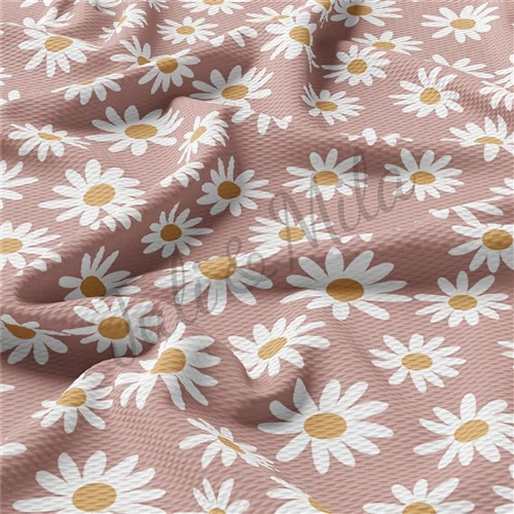 Floral Printed Liverpool 4 Way Fabric Floral54 AA343 & Get a Free $89.99 Embroidery Bundle