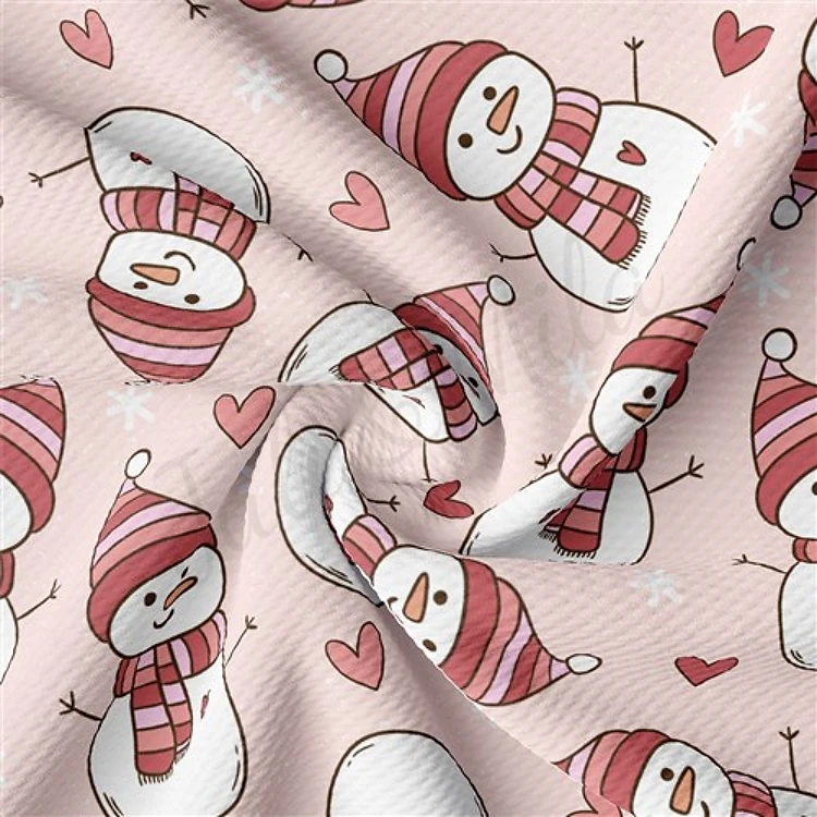 Christmas Christmas Liverpool Bullet Textured Stretch Solid Strip Thick Knit Jersey Fabric