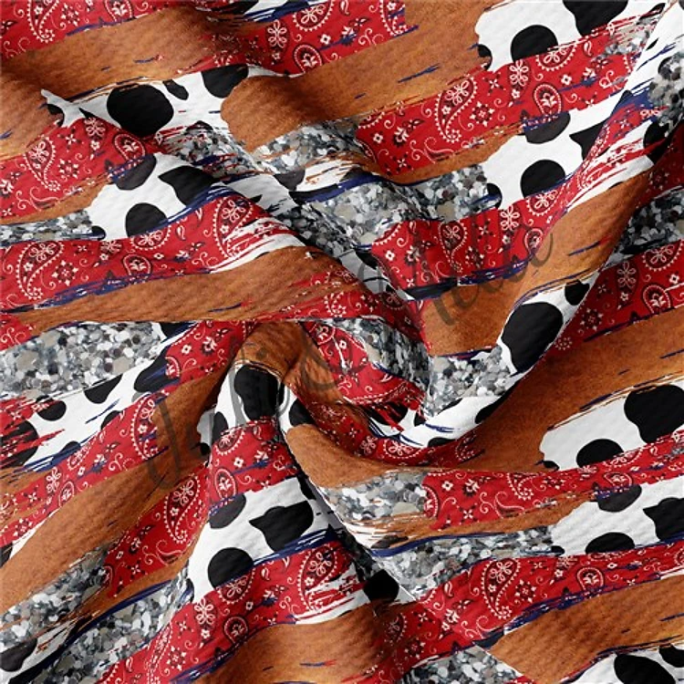 Printed Liverpool Way Stretch Fabric (Paintsmear4) & Get a Free $89.99 Embroidery Bundle