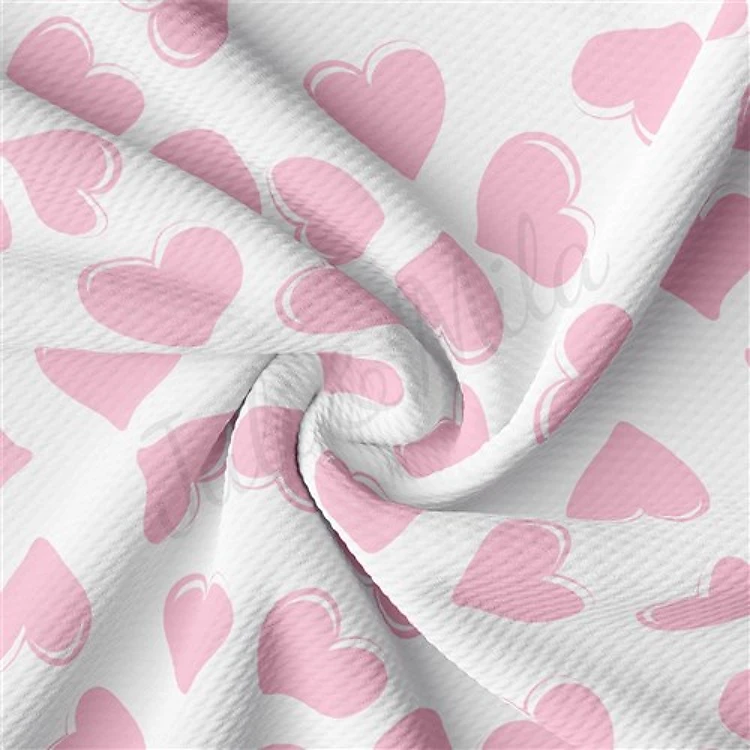 Valentine's Day Liverpool Bullet Textured Stretch Solid Strip Thick Knit Jersey Fabric