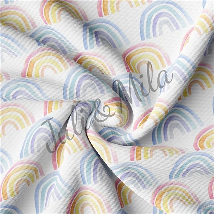 Easter Printed Liverpool Fabric Egg Bunny Pastel(E35) & Get a Free $89.99 Embroidery Bundle