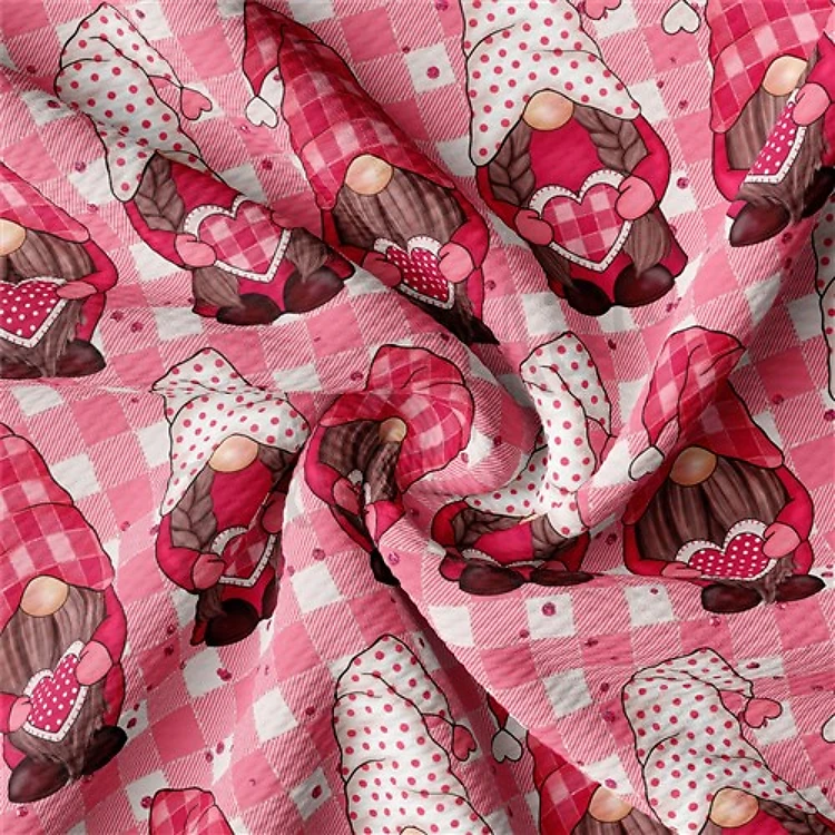 Valentine's Day Liverpool Bullet Textured Stretch Solid Strip Thick Knit Jersey Fabric