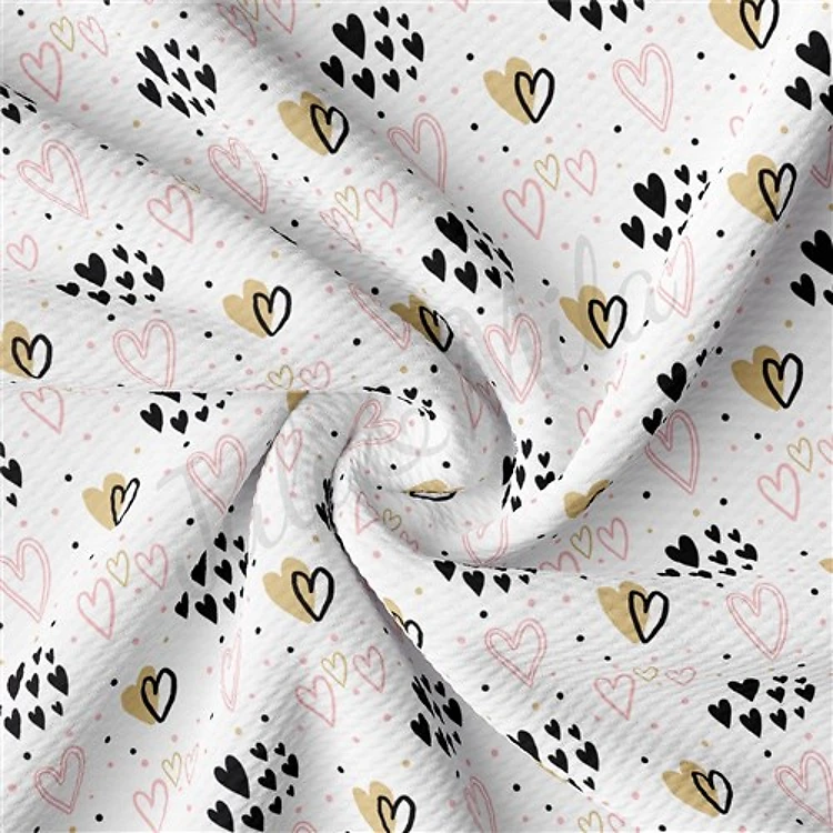 Valentine's Day Liverpool Bullet Textured Stretch Solid Strip Thick Knit Jersey Fabric