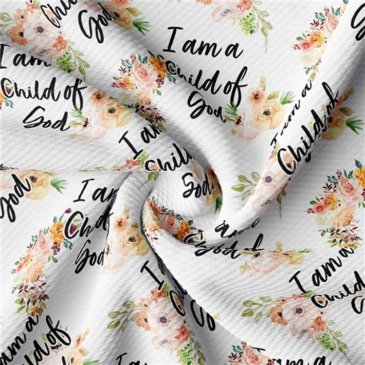 Printed Liverpool 4 Way Fabric Childofgod & Get a Free $89.99 Embroidery Bundle
