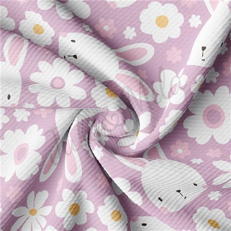 Easter Easter86 Liverpool Bullet Textured Stretch Solid Strip Thick Knit Jersey Fabric