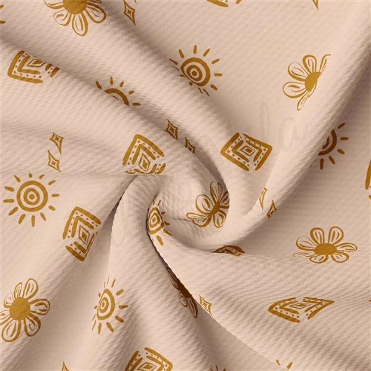 Boho Sun Liverpool Bullet Textured Stretch Solid Strip Thick Knit Jersey Fabric