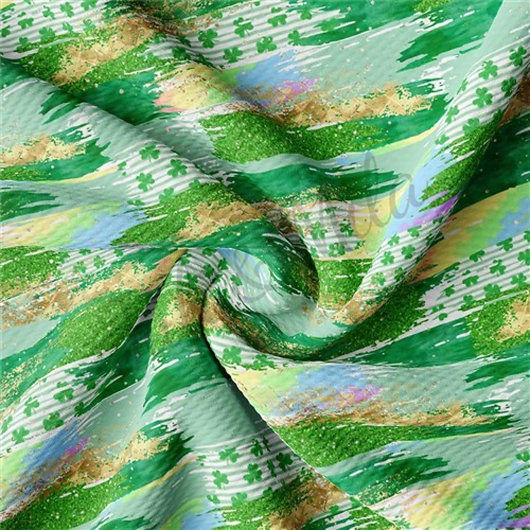 St. Patrick's Day Liverpool Stretch Solid Strip Paintsmear65 TBP102 & Get a Free $89.99 Embroidery Bundle