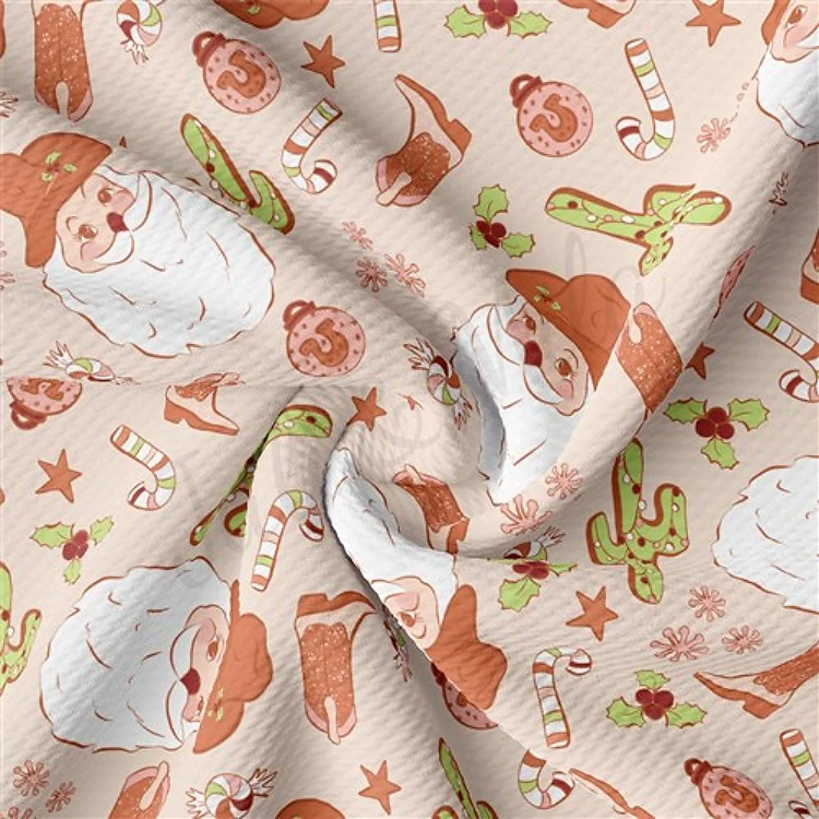 Christmas Christmas Liverpool Bullet Textured Stretch Solid Strip Thick Knit Jersey Fabric