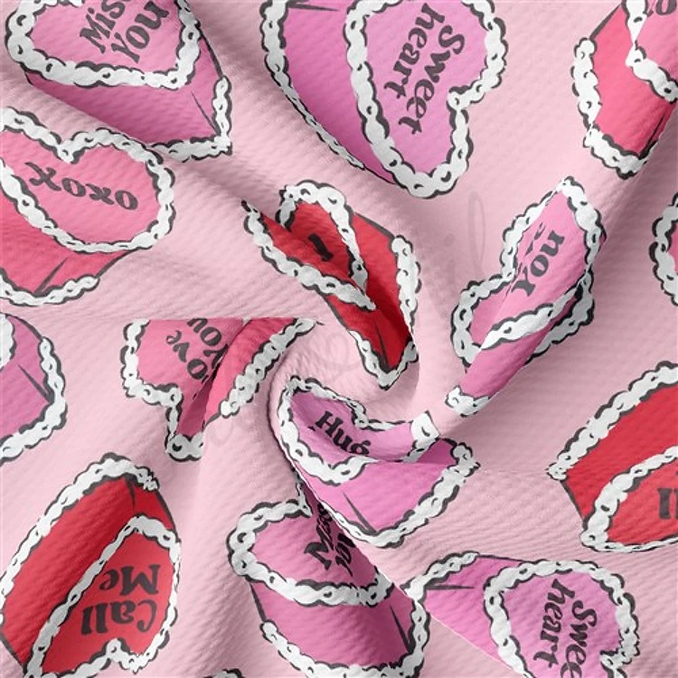 Valentine's Day Liverpool Bullet Textured Stretch Solid Strip Thick Knit Jersey Fabric