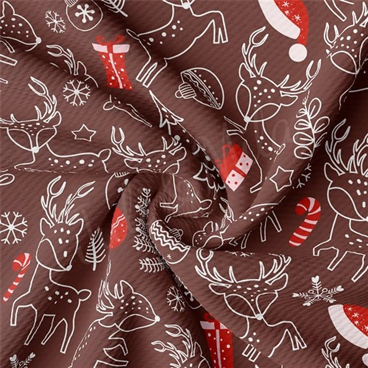 Christmas Printed Liverpool Fabric AA2164 & Get a Free $89.99 Embroidery Bundle