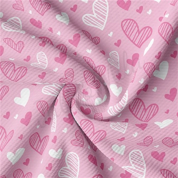 Valentine's Day Liverpool Bullet Textured Stretch Solid Strip Thick Knit Jersey Fabric