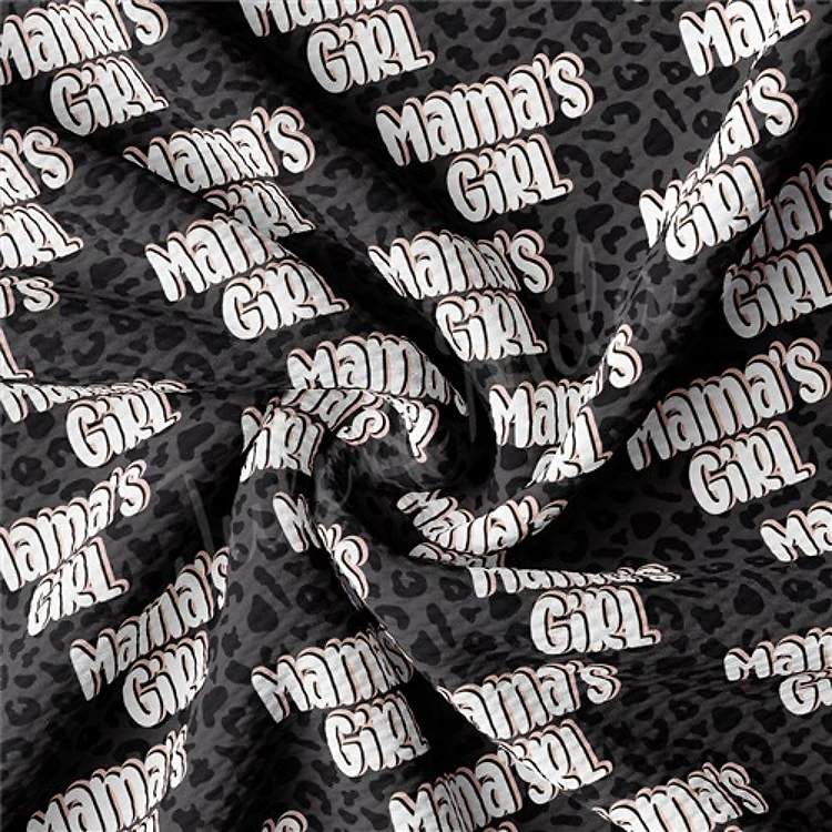 Mama's Girl Printed Liverpool Bullet Textured Stretch Solid Strip Thick Knit Jersey Fabric