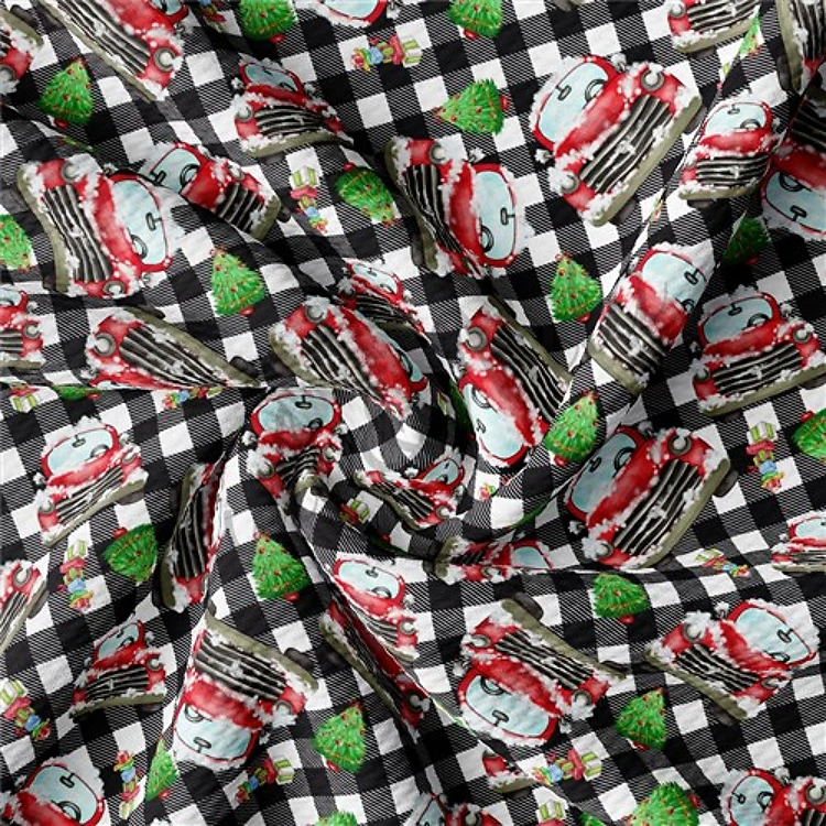 Christmas Liverpool Bullet Textured Stretch Solid Strip Thick Knit Jersey Fabric
