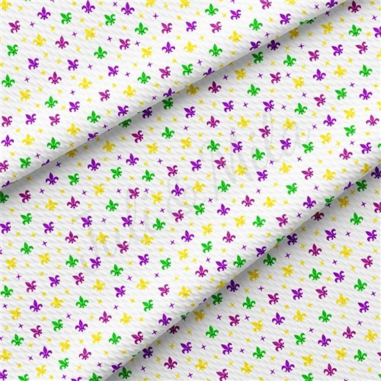Mardi Gras AA2345 Liverpool Bullet Textured Stretch Solid Strip Thick Knit Jersey Fabric