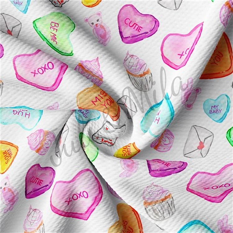 Valentine's Day Liverpool Bullet Textured Stretch Solid Strip Thick Knit Jersey Fabric