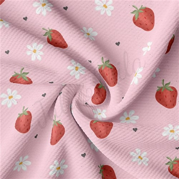 Valentine's Day Liverpool Bullet Textured Stretch Solid Strip Thick Knit Jersey Fabric