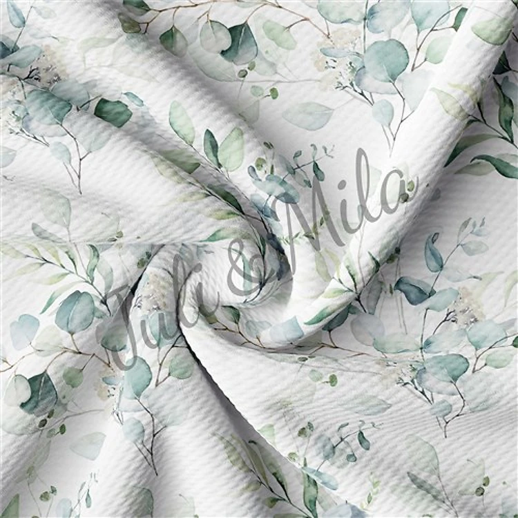 Printed Floral Fabric for Bows Greenery (F11) & Get a Free $89.99 Embroidery Bundle