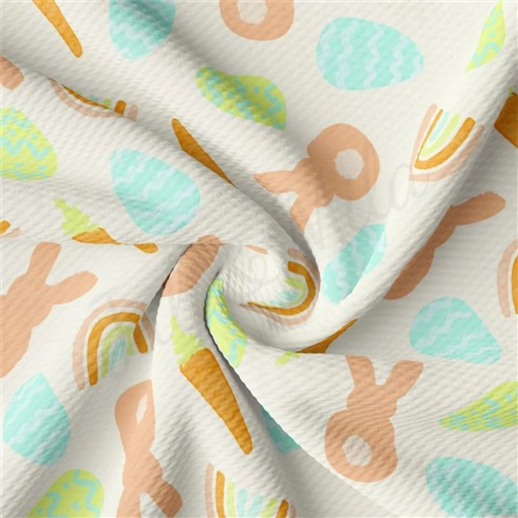 Easter Liverpool Bullet Textured Stretch Solid Strip Thick Knit Jersey Fabric