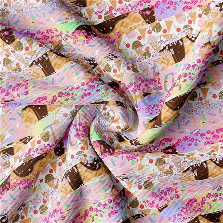 Printed Liverpool Fabric Paintsmear013 & Get a Free $89.99 Embroidery Bundle
