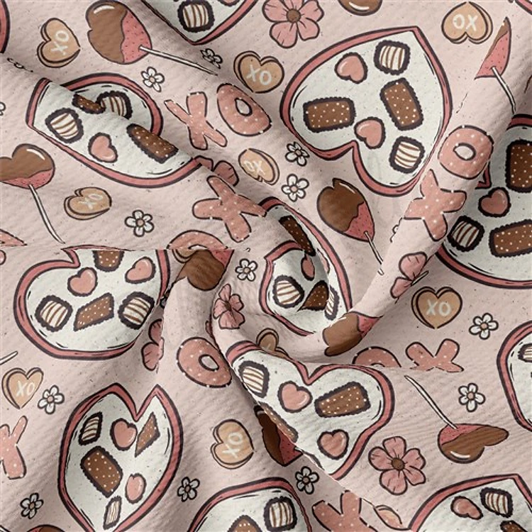 Valentine's Day Printed Liverpool Fabric AA2155 & Get a Free $89.99 Embroidery Bundle