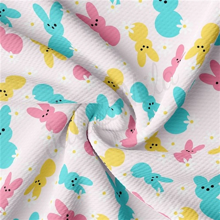 Easter AA2385 Liverpool Bullet Textured Stretch Solid Strip Thick Knit Jersey Fabric